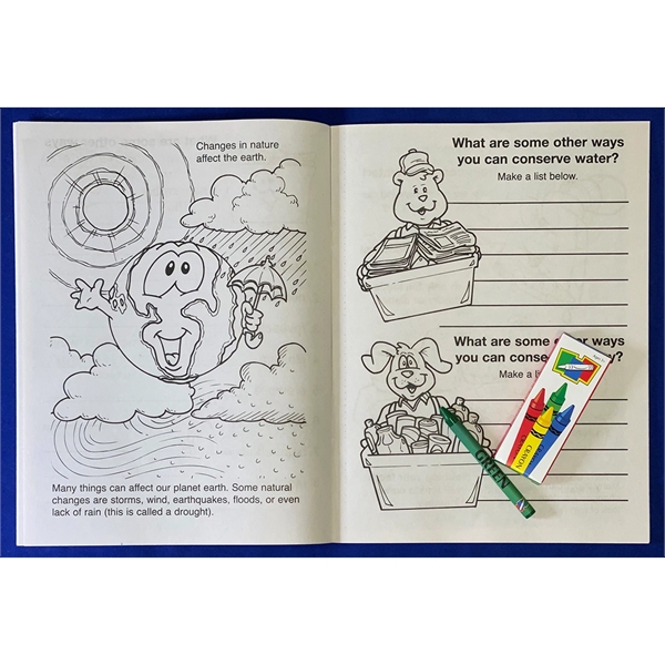 COLORING SET: Saving Energy and Water coloring/activity book fun pack with... from ASI 45815 Coloring Book Solutions / Coloring Book Solutions™