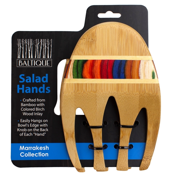 Layered birchwood salad hands in warm yet bold colors for a... from ASI 91565 Totally Bamboo