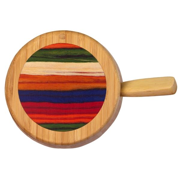 Layered birchwood sugar bowl with spoon in warm yet bold colors... from ASI 91565 Totally Bamboo