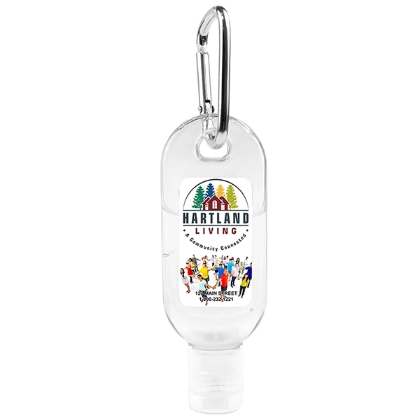 Bottle of 1 oz. citrus scented antibacterial sanitizer gel; features a... from ASI 62660 Innovation Line