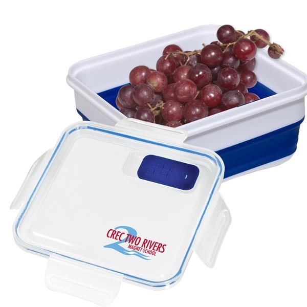 Expandable lunch container made of polypropylene with a built-in microwave vent.... from ASI 79530 Prime Line