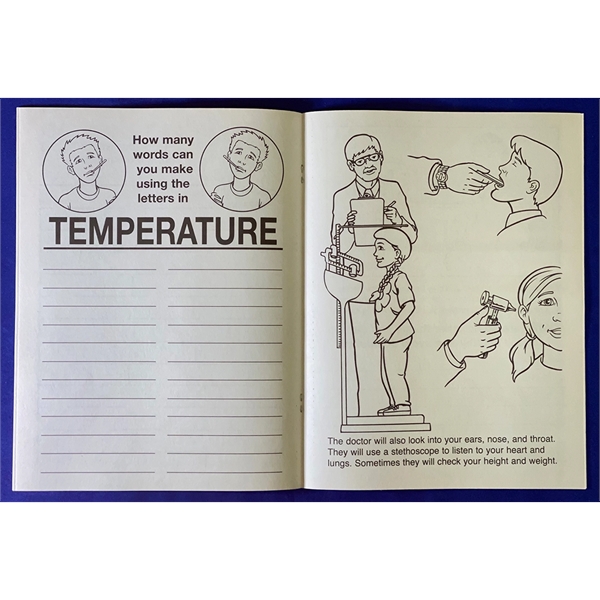 A Trip to the Doctor's Office coloring and activity book.... from ASI 45815 Coloring Book Solutions / Coloring Book Solutions™