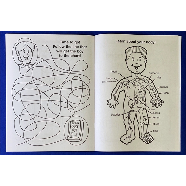 Your Hospital Cares About You educational coloring and activity book.... from ASI 45815 Coloring Book Solutions / Coloring Book Solutions™