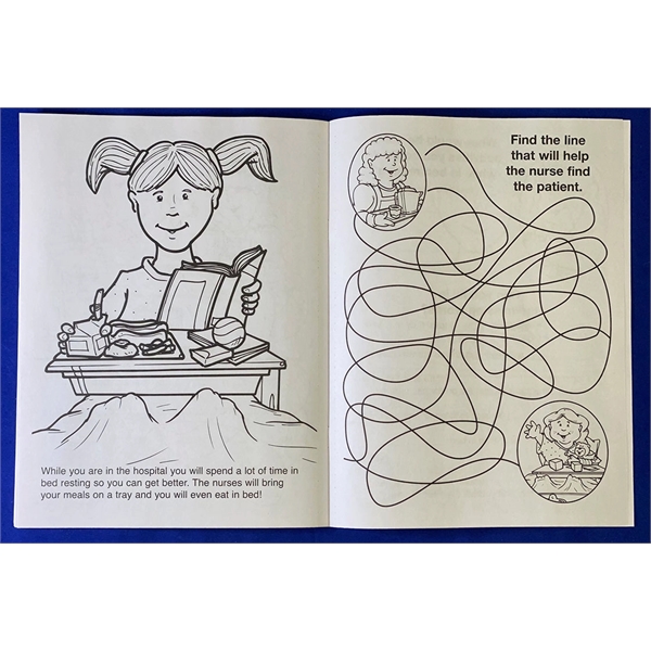 A Trip To The Hospital coloring and activity book.... from ASI 45815 Coloring Book Solutions / Coloring Book Solutions™