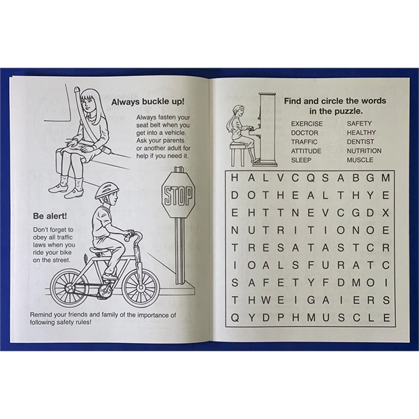 A Guide to Health and Safety coloring and activity book.... from ASI 45815 Coloring Book Solutions / Coloring Book Solutions™