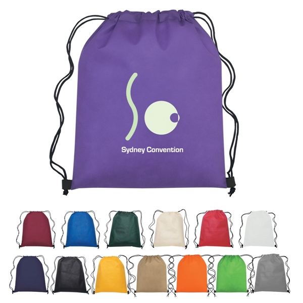 Non-woven sports pack with drawstring closure.... from ASI 61125 Hit Promotional Products / Hit®