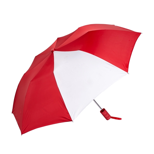 Auto open folding umbrella with 42" arc, matching rubberized handle and... from ASI 76730 Peerless Umbrella Co Inc