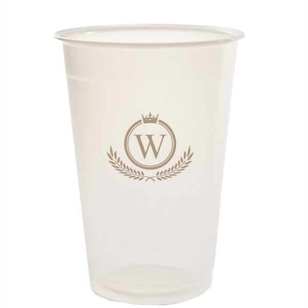 Translucent soft sided plastic cup.... from ASI 88200 TK Sorg's - A Div of Arch Promo Group, LLC / PETITE