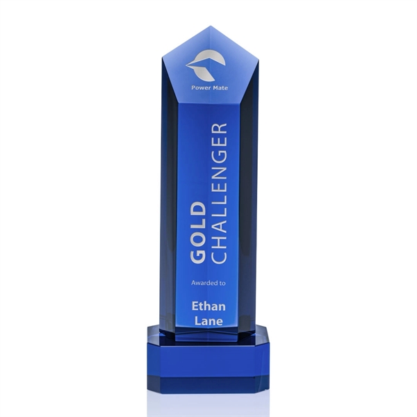The Jolanda Award is a solid Blue Crystal pentagon tower with... from ASI 84592 St Regis Group / St Regis