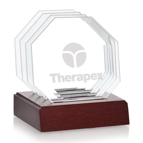 Set of four coasters on a custom wooden base, 4".... from ASI 84592 St Regis Group