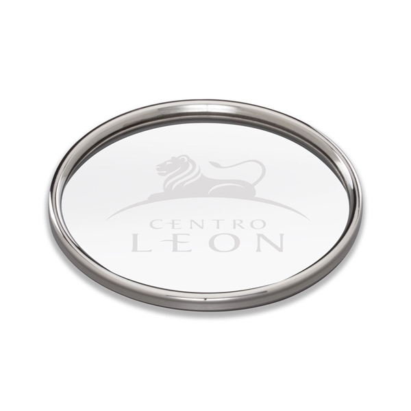 Coaster - Stainless/Glass 4".... from ASI 84592 St Regis Group