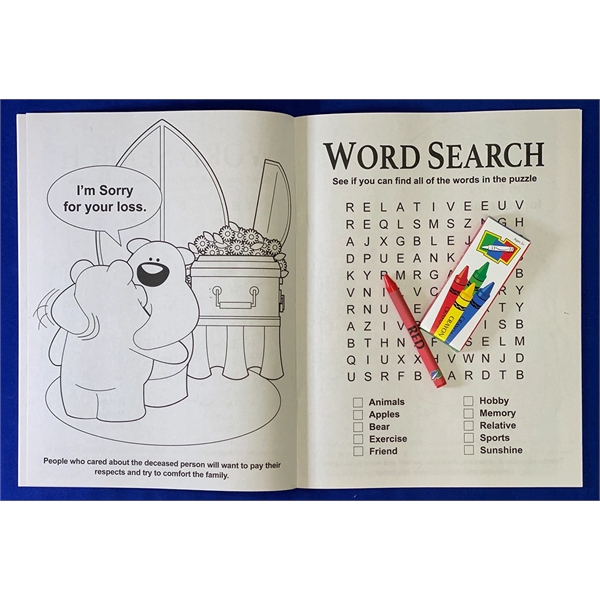 Losing A Loved One Coloring Book with a 4-pack of brightly... from ASI 45815 Coloring Book Solutions