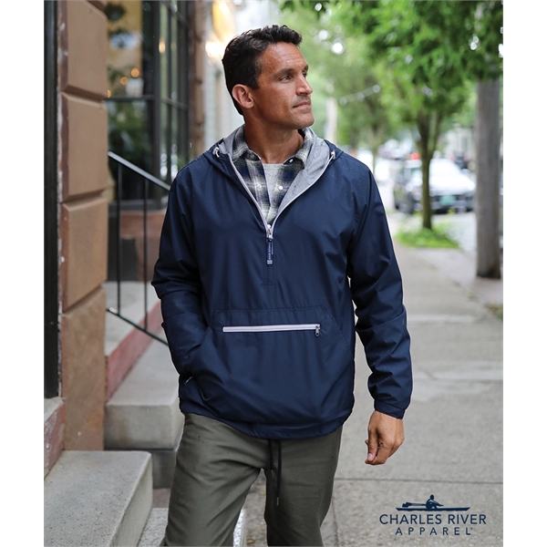 Men's Chatham Softex™ polyester anorak with quarter zipper.... from ASI 44620 Charles River Apparel