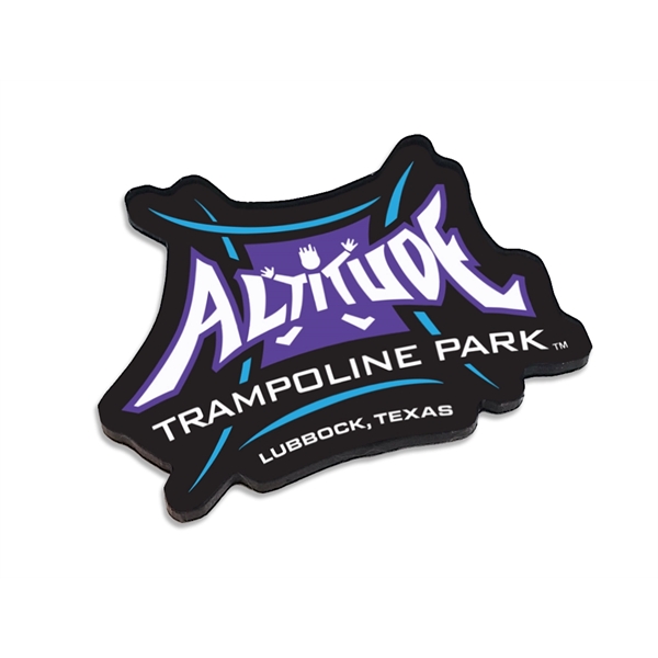 Custom shaped 1/8" thick acrylic magnet.... from ASI 72521 Morris Magnets / Laser Cuts