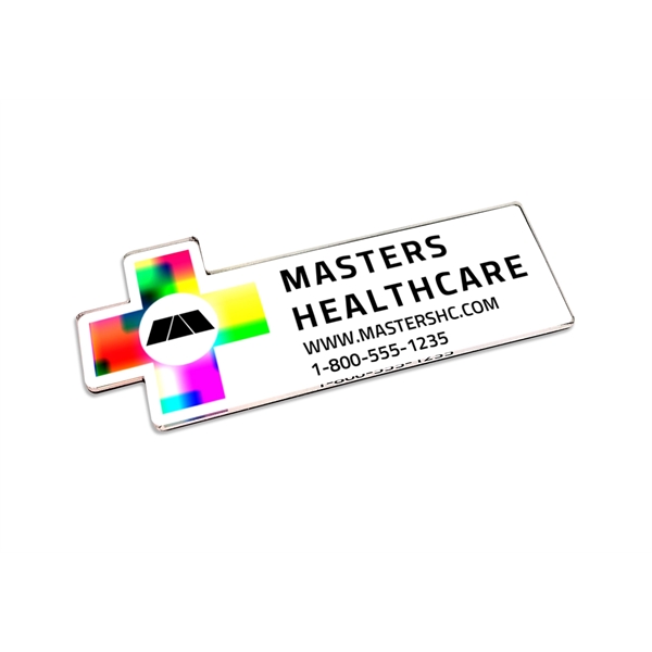 Custom shaped 1/8" thick acrylic magnet.... from ASI 72521 Morris Magnets / Laser Cuts