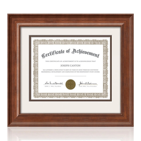 NEW! Lethbridge Certificate Frame - Walnut 8 1/2"x11"... from ASI 84592 St Regis Group / St Regis