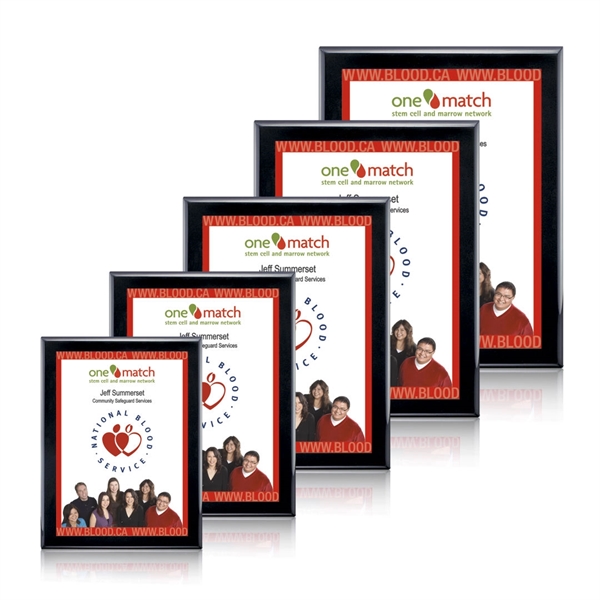 Black high gloss piano finish plaque with white AstroSub plate.... from ASI 84592 St Regis Group / St Regis