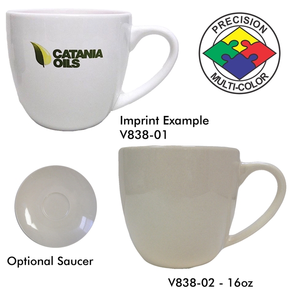 Bistro Cappuccino Mug. Available in 9oz, 12oz, and 16oz.... from ASI 80093 Pyrographics / Pyrographics Line