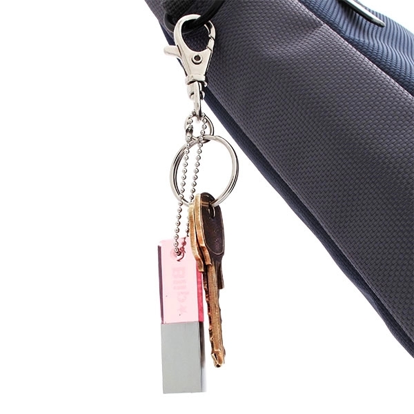 USB drive made of metal and color-tinted acrylic that lights up... from ASI 63776 KTI Networks Inc / KTI Promo