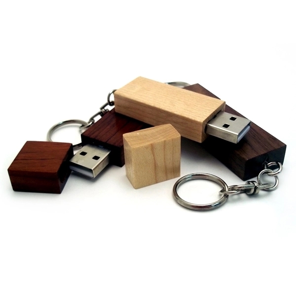 USB flash drive made from bamboo, rosewood, walnut or maple that's... from ASI 63776 KTI Networks Inc / KTI Promo