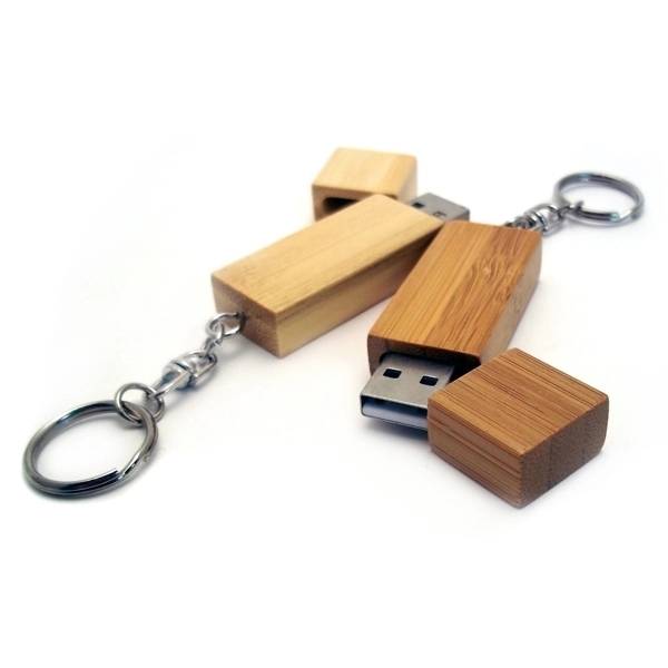 USB flash drive made from bamboo, rosewood, walnut or maple that's... from ASI 63776 KTI Networks Inc / KTI Promo