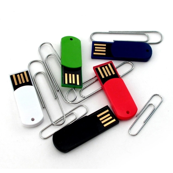 USB drive made of plastic that's also a paper clip; offered... from ASI 63776 KTI Networks Inc / KTI Promo