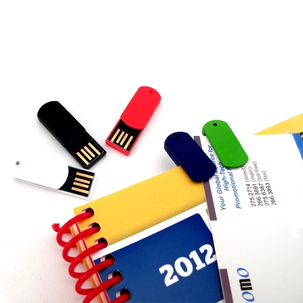 USB drive made of plastic that's also a paper clip; offered... from ASI 63776 KTI Networks Inc / KTI Promo