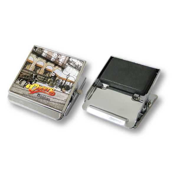 Square clip with a magnet on the back and a gel... from ASI 63073 Openers.Beer / Openers Plus Openers.Beer Gel Skin