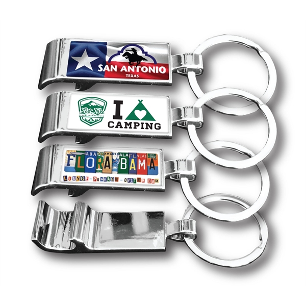 Rectangle shaped, metal, chrome-plated bottle opener measuring 2.5" x .75" x... from ASI 63073 Openers.Beer