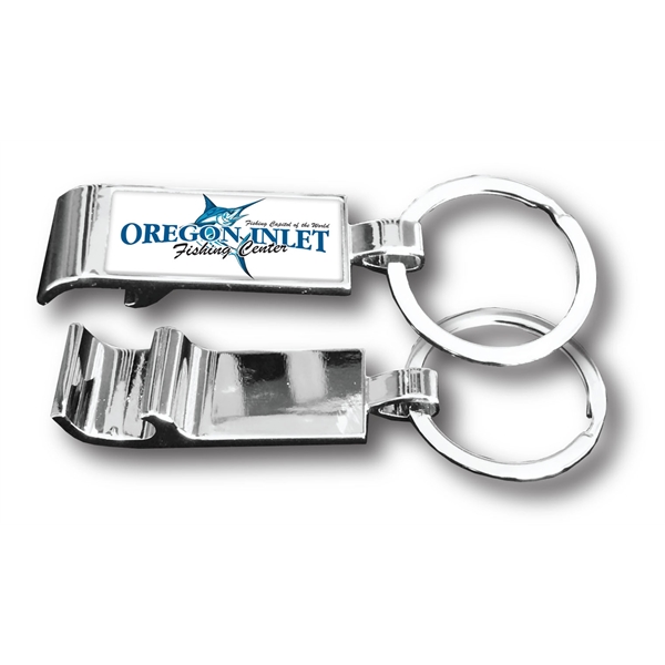 Rectangle shaped, metal, chrome-plated bottle opener measuring 2.5" x .75" x... from ASI 63073 Openers.Beer