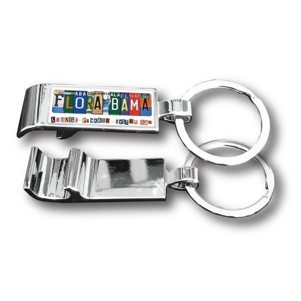 Rectangle shaped, metal, chrome-plated bottle opener measuring 2.5" x .75" x... from ASI 63073 Openers.Beer