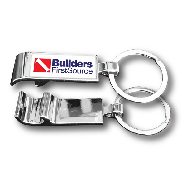 Rectangle shaped, metal, chrome-plated bottle opener measuring 2.5" x .75" x... from ASI 63073 Openers.Beer