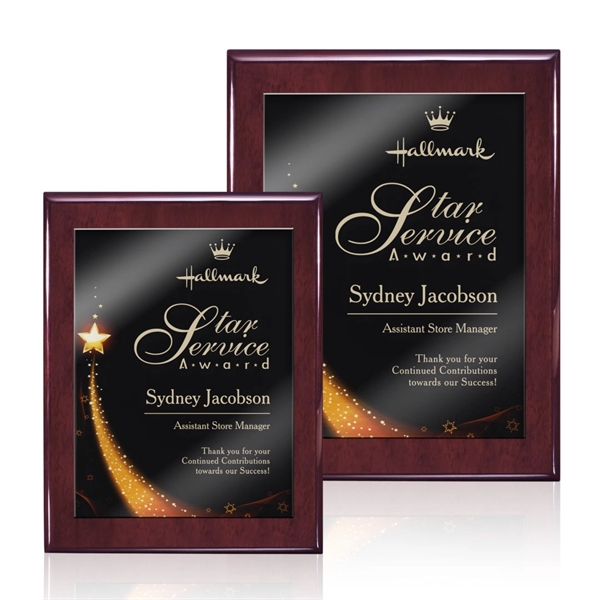 Oakleigh/Benton Plaque - Rosewood 8"x10"... from ASI 84592 St Regis Group / St Regis