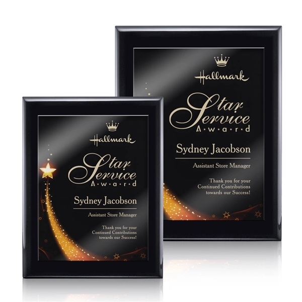 Oakleigh/Benton Plaque - Black 8"x10"... from ASI 84592 St Regis Group / St Regis