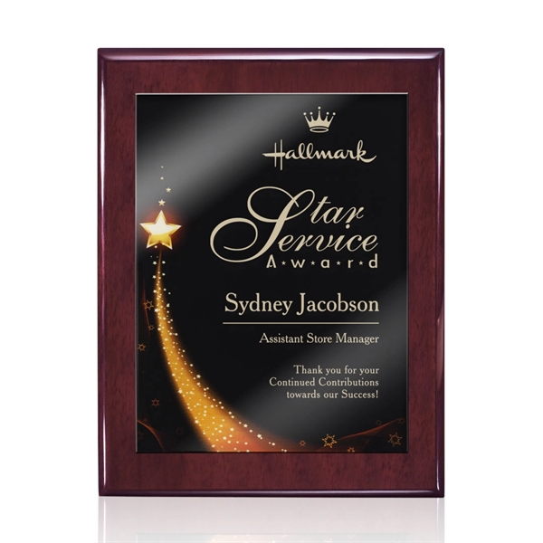 Oakleigh/Benton Plaque - Rosewood 8"x10"... from ASI 84592 St Regis Group / St Regis