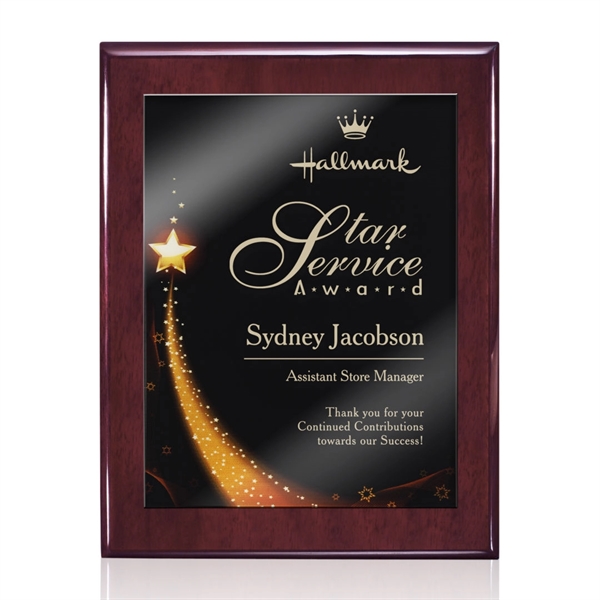 Oakleigh/Benton Plaque - Rosewood 8"x10"... from ASI 84592 St Regis Group / St Regis