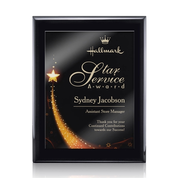 Oakleigh/Benton Plaque - Black 8"x10"... from ASI 84592 St Regis Group / St Regis