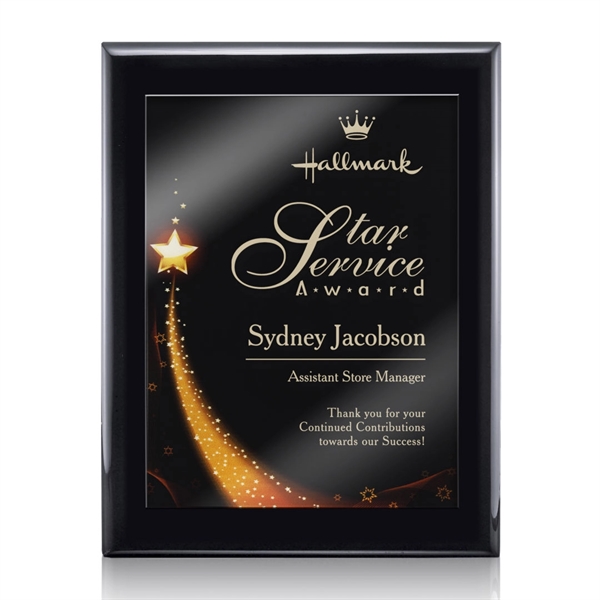 Oakleigh/Benton Plaque - Black 8"x10"... from ASI 84592 St Regis Group / St Regis