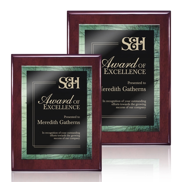 Oakleigh/Caprice Plaque - Rosewood/Green 8"x10"... from ASI 84592 St Regis Group / St Regis