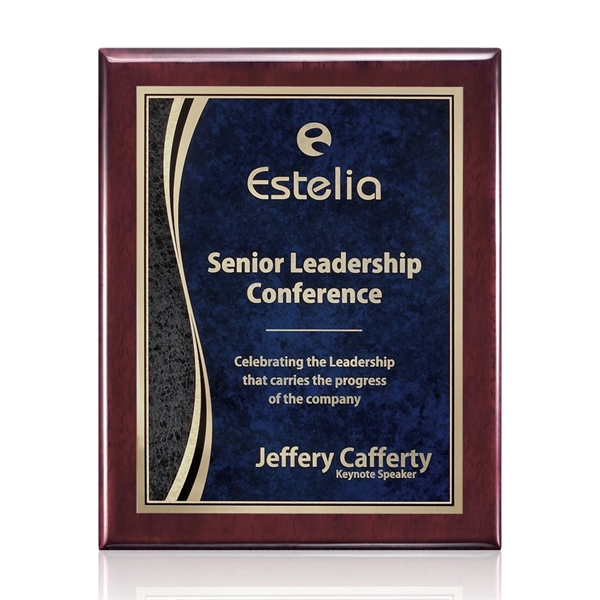 High gloss piano finish rosewood wall plaque with a finch plate.... from ASI 84592 St Regis Group / St Regis