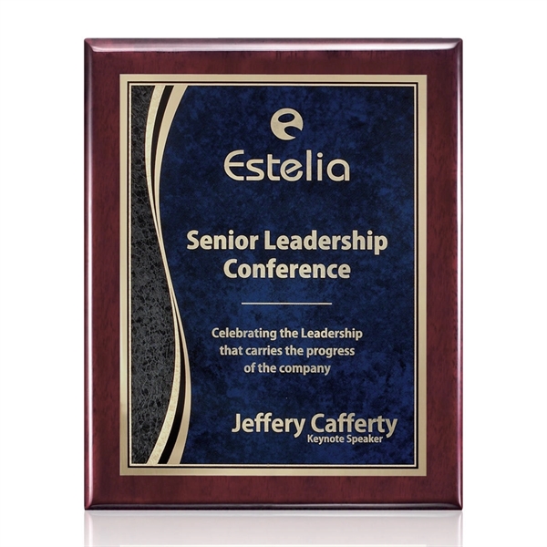 High gloss piano finish rosewood wall plaque with a finch plate.... from ASI 84592 St Regis Group / St Regis