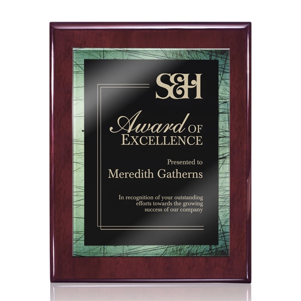 Oakleigh/Caprice Plaque - Rosewood/Green 8"x10"... from ASI 84592 St Regis Group / St Regis
