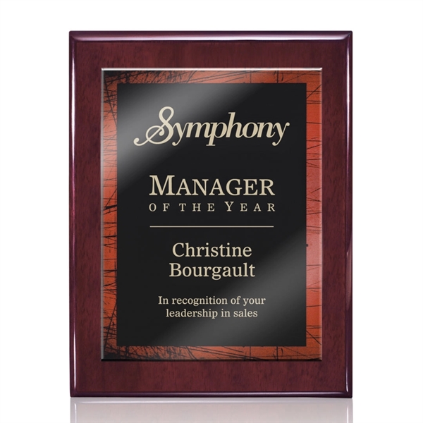 Oakleigh/Caprice Plaque - Rosewood/Red 8"x10"... from ASI 84592 St Regis Group / St Regis