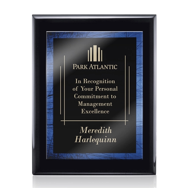 Oakleigh/Caprice Plaque - Black/Blue 8"x10"... from ASI 84592 St Regis Group / St Regis