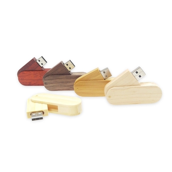 USB flash drive made from bamboo, rosewood, walnut or maple that's... from ASI 63776 KTI Networks Inc / KTI Promo