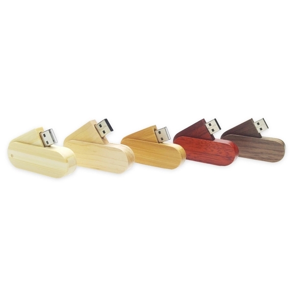 USB flash drive made from bamboo, rosewood, walnut or maple that's... from ASI 63776 KTI Networks Inc / KTI Promo