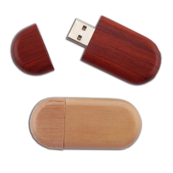 USB flash drive made from bamboo, rosewood, walnut or maple that's... from ASI 63776 KTI Networks Inc / KTI Promo