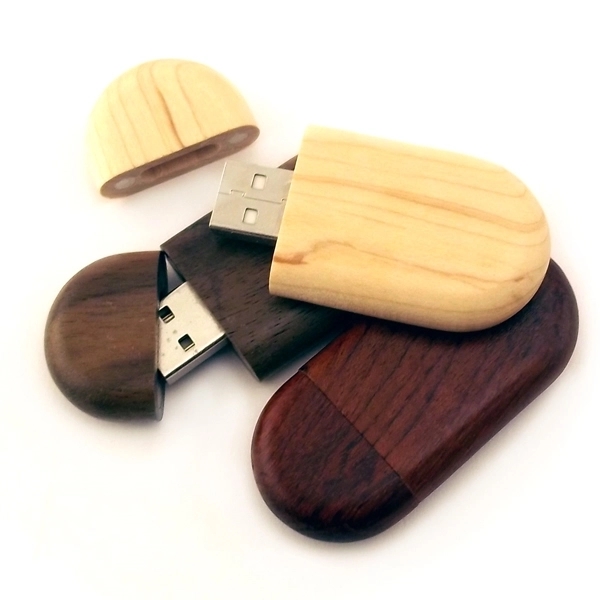 USB flash drive made from bamboo, rosewood, walnut or maple that's... from ASI 63776 KTI Networks Inc / KTI Promo