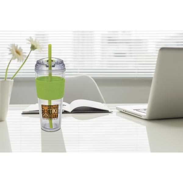 9 1/2" x 3 3/4" Quench™ 24 ounce double-walled ABS plastic... from ASI 40480 Koozie Group / Norwood