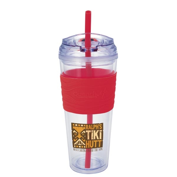9 1/2" x 3 3/4" Quench™ 24 ounce double-walled ABS plastic... from ASI 40480 Koozie Group / Norwood